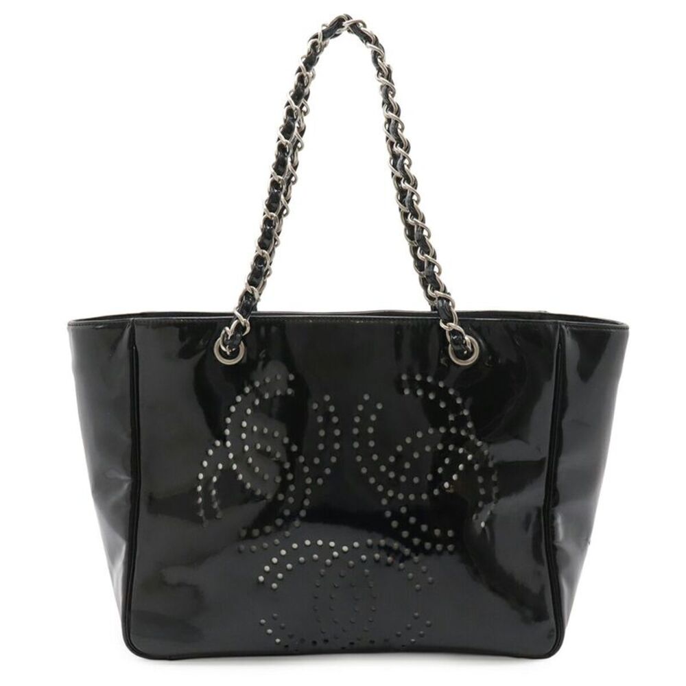 Chanel Triple Coco Mark Tote Bag Black